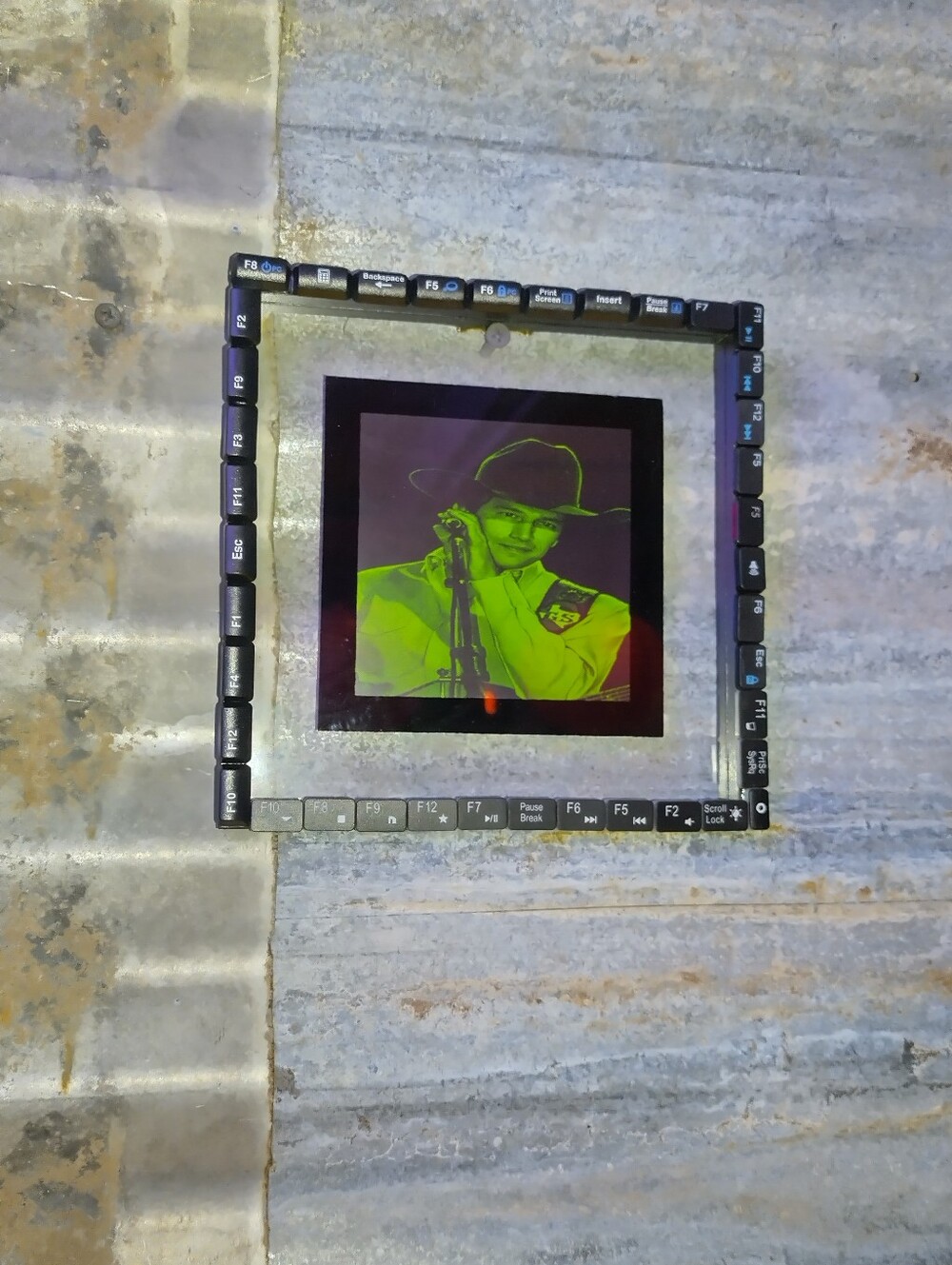 George Strait County Music Retro Computer Style Framed Art Print By Neon Nicho